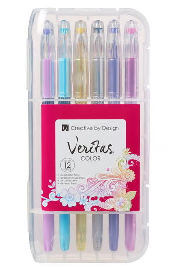 Assorted Gel Pen Set - 12 pc
